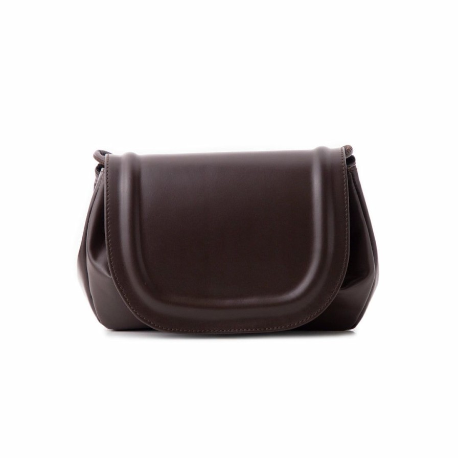 Bags L'Intervalle | L'Intervalle Vauvan Moka Leather Women Moka Leather/Moca Cuir