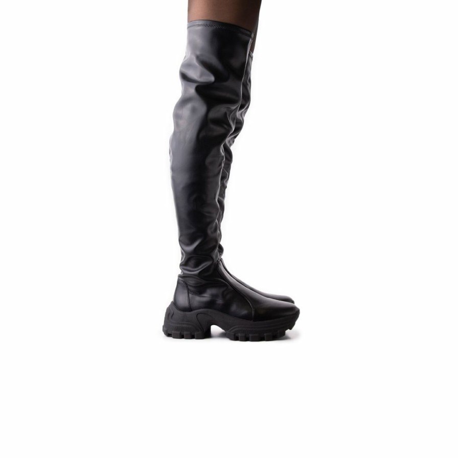 Women L'Intervalle | L'Intervalle Women Reyez Black Stretch