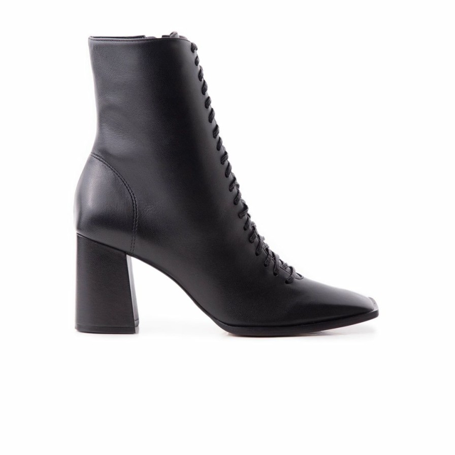 Women L'Intervalle | L'Intervalle Venetian Women Black Leather