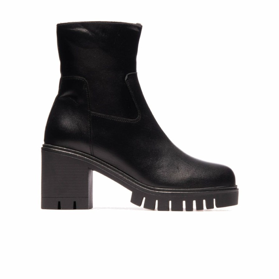 Women L'Intervalle | L'Intervalle Women Crow Black Leather