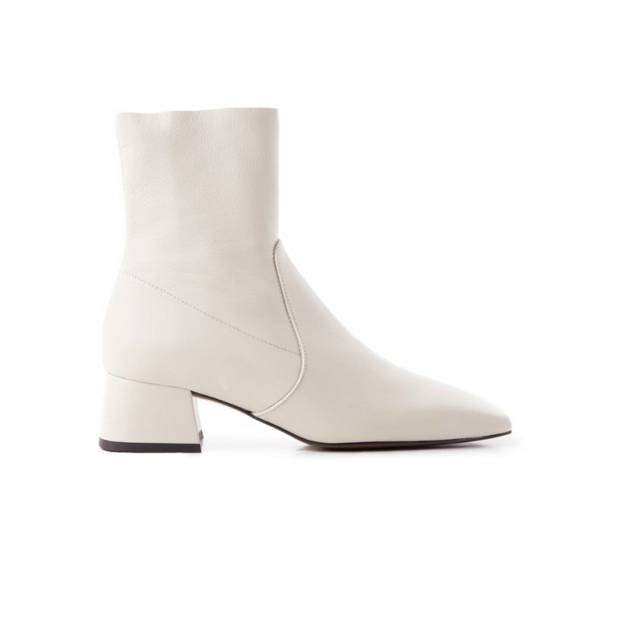 Women L'Intervalle | L'Intervalle Dobie Off White Leather