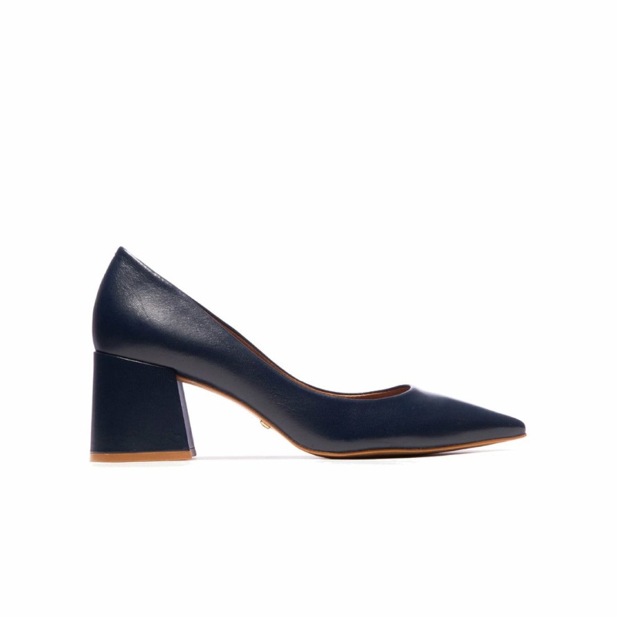 Women L'Intervalle | L'Intervalle Josephine Women Navy Leather