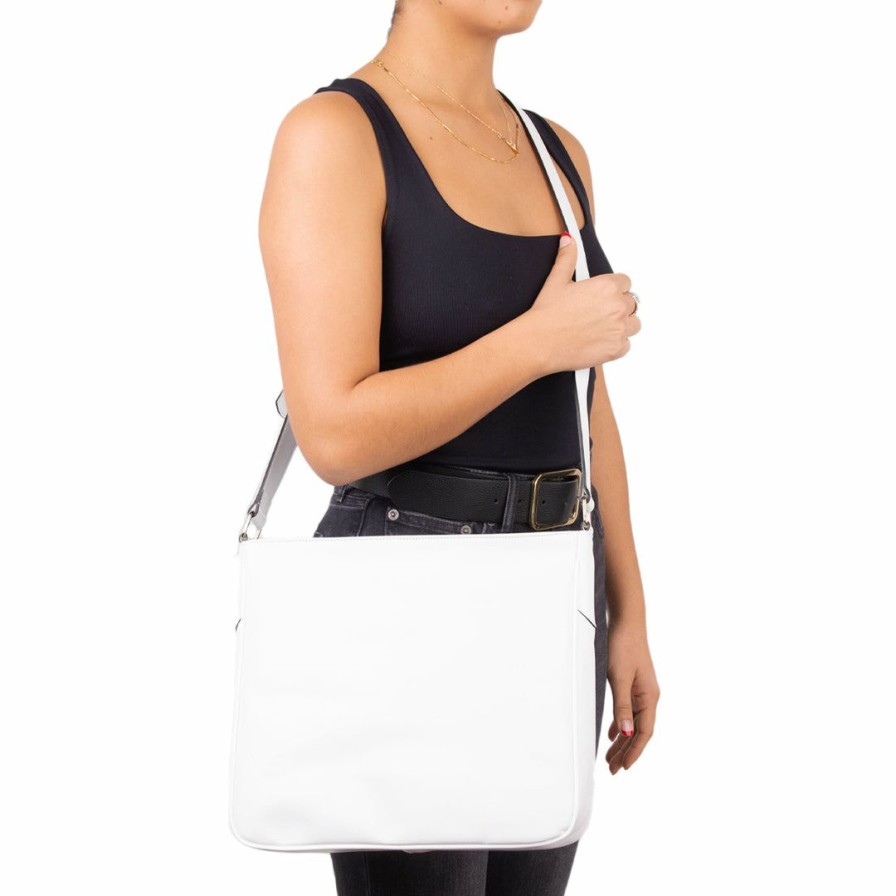 Bags L'Intervalle | L'Intervalle Women Voila White Leather White Leather/Cuir Blanc