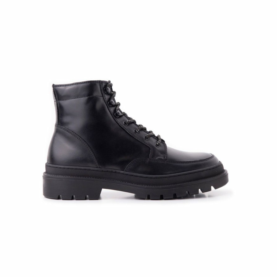 Women L'Intervalle | L'Intervalle Men Apollo Black Leather