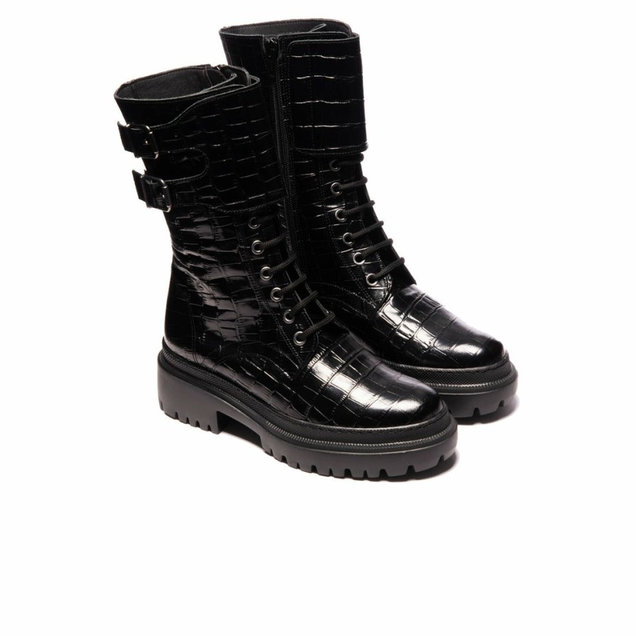 Women L'Intervalle | L'Intervalle Boulder Women Black Leather