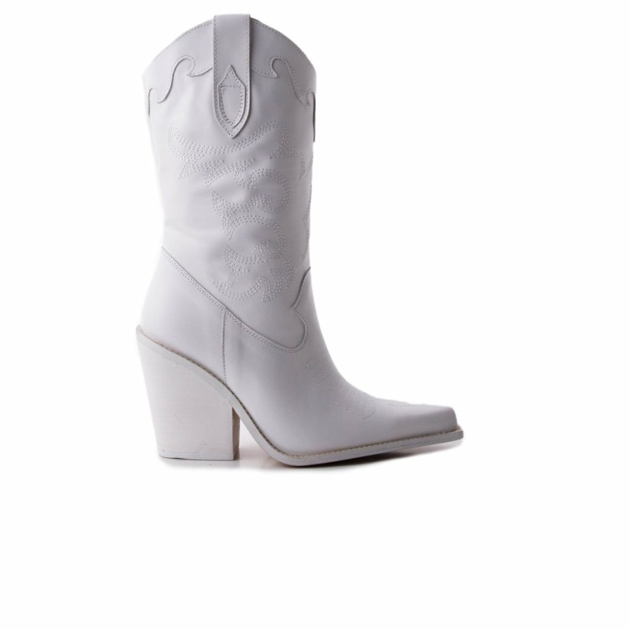 Women L'Intervalle | L'Intervalle Women Cavalia White Leather White Leather/Cuir Blanc