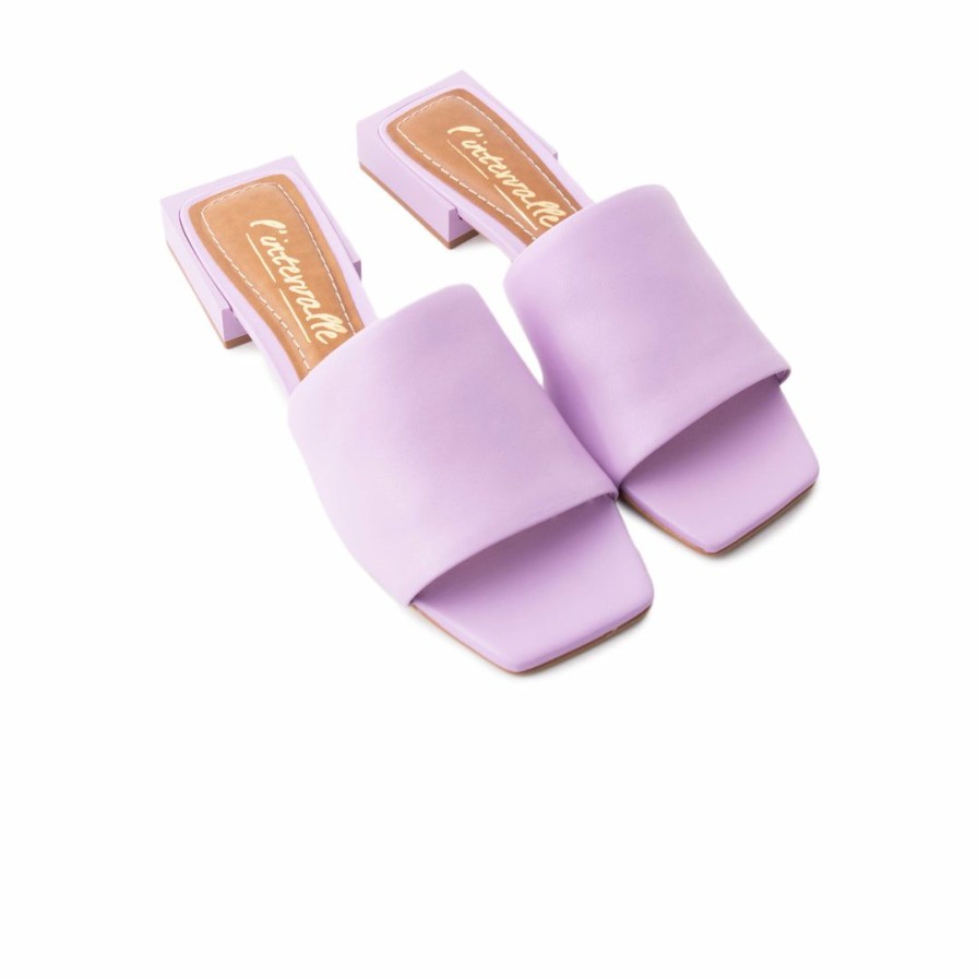 Women L'Intervalle | L'Intervalle Bolivar Lilac Leather Women Lilac Leather/Lilas Cuir