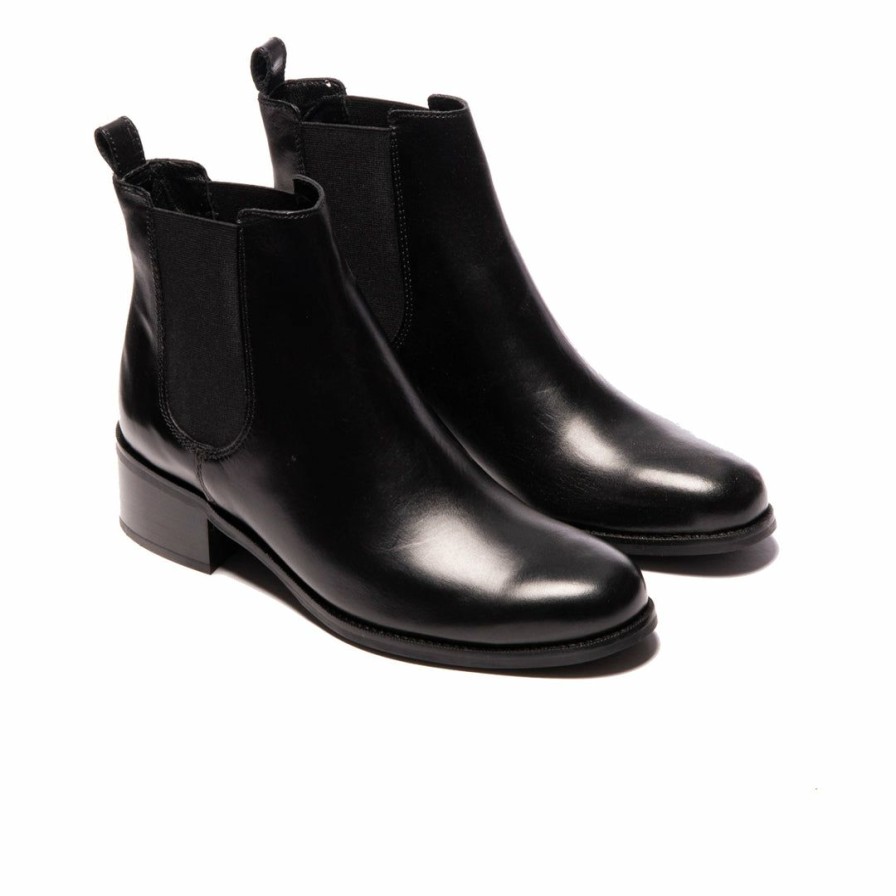 Women L'Intervalle | L'Intervalle Ariano Women Black Leather