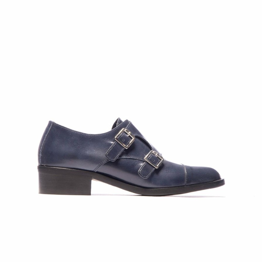 Women L'Intervalle | L'Intervalle Bailey Navy Leather