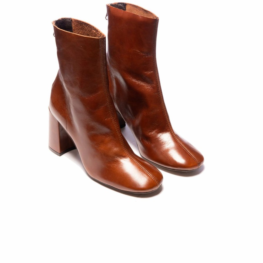 Women L'Intervalle | L'Intervalle Leroy Women Chestnut Leather