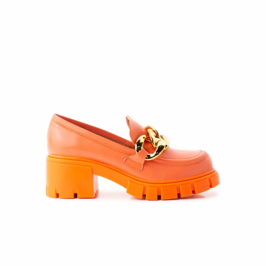 Women L'Intervalle | L'Intervalle Copenhagen Coral Leather Women Coral Leather/Cuir Coral