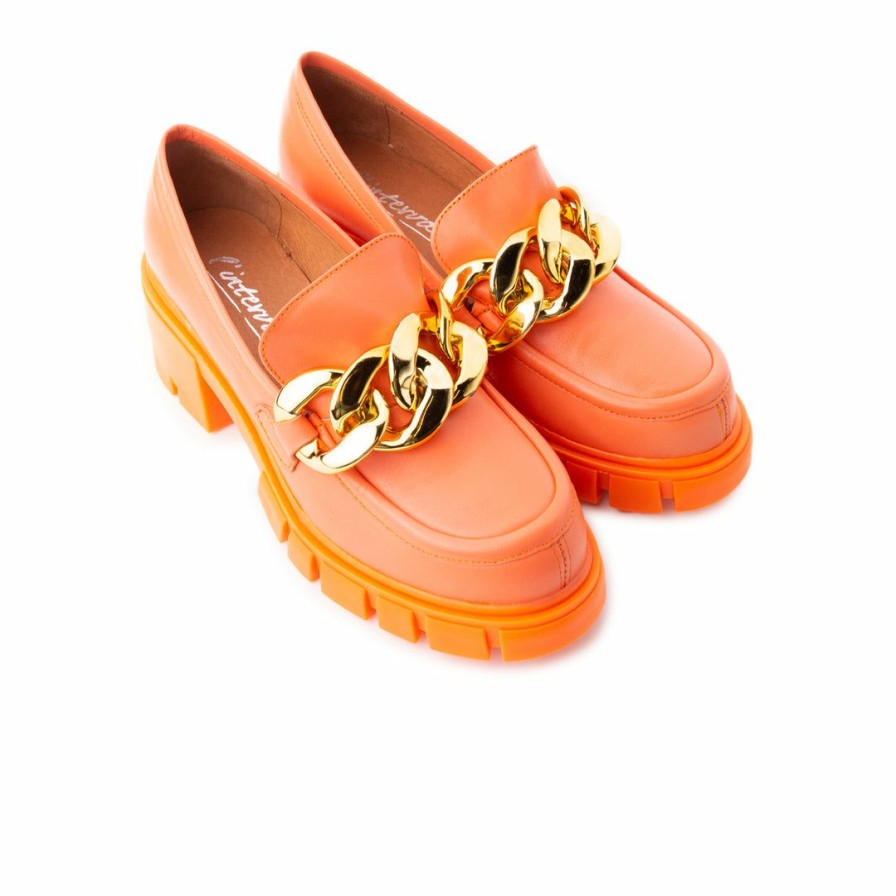 Women L'Intervalle | L'Intervalle Copenhagen Coral Leather Women Coral Leather/Cuir Coral