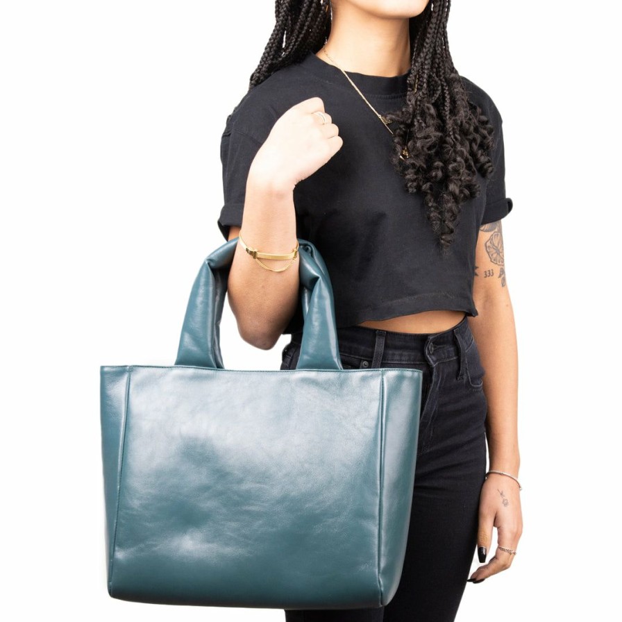 Bags L'Intervalle | L'Intervalle Sublime Dark Green Leather Women Dark Green Leather/Vert Fonce Cuir