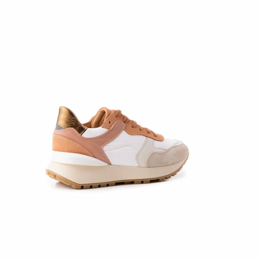 Women L'Intervalle | L'Intervalle Women Shady Orange White Suede Orange White Suede/Suede Orange Blanc