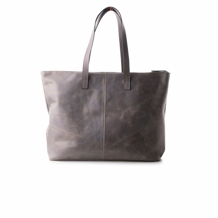 Bags L'Intervalle | L'Intervalle Medina Grey Leather Women Grey Leather/Gris Cuir