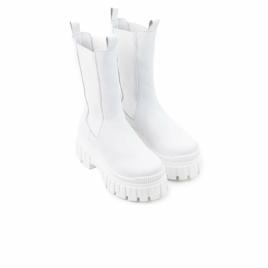 Women L'Intervalle | L'Intervalle Goyle White Leather