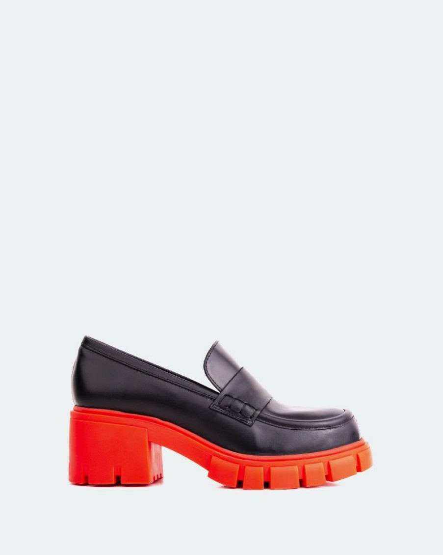 Women L'Intervalle | L'Intervalle Bourges Black Leather Red Sole Black Leather Red /Cuir Noir Rouge