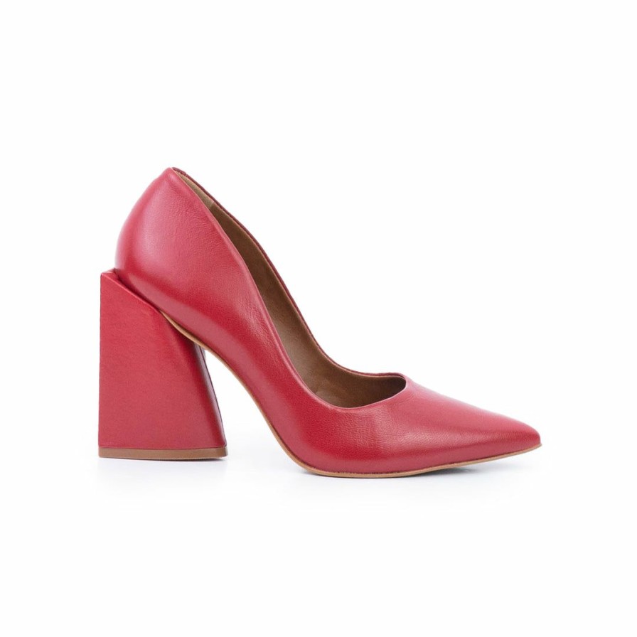 Women L'Intervalle | L'Intervalle Marilena Red Leather