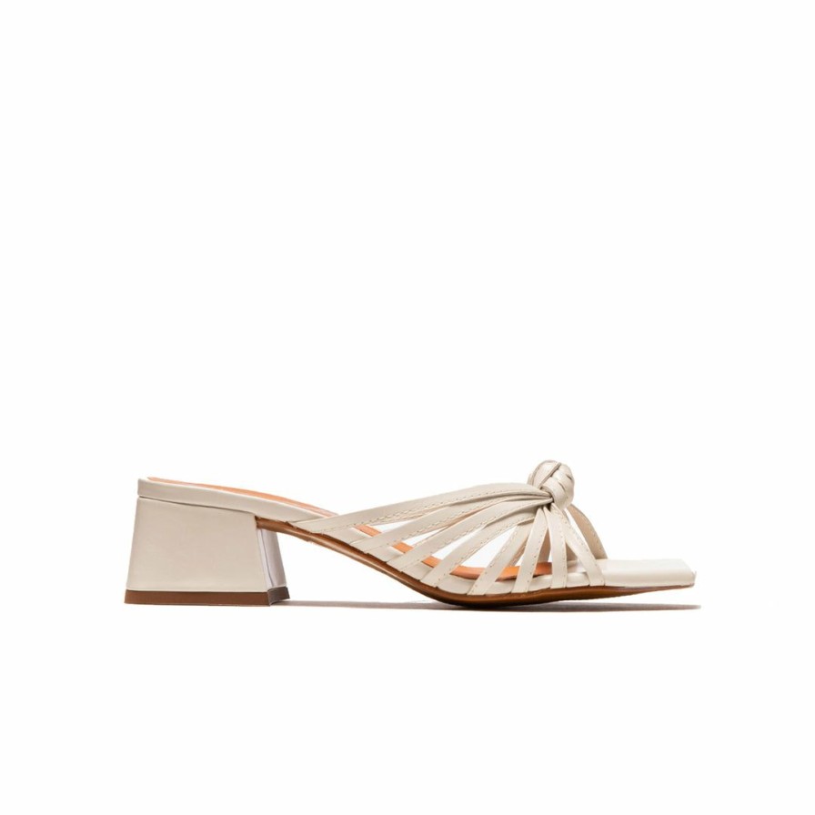 Women L'Intervalle | L'Intervalle Damira Off White Leather