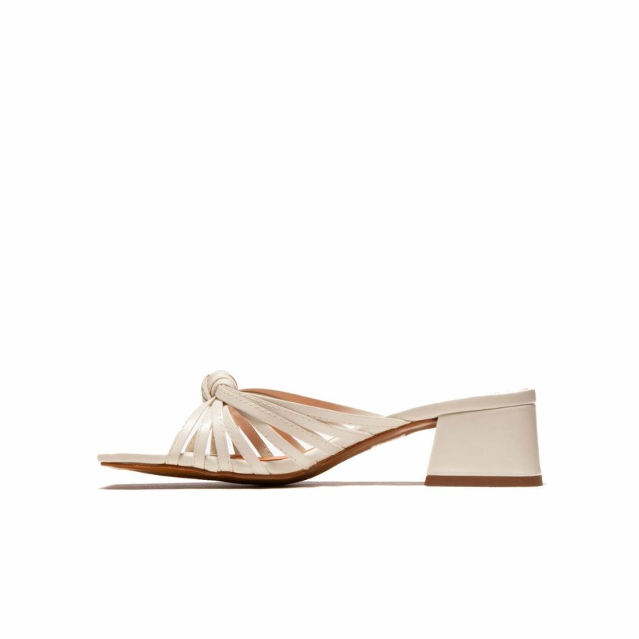 Women L'Intervalle | L'Intervalle Damira Off White Leather