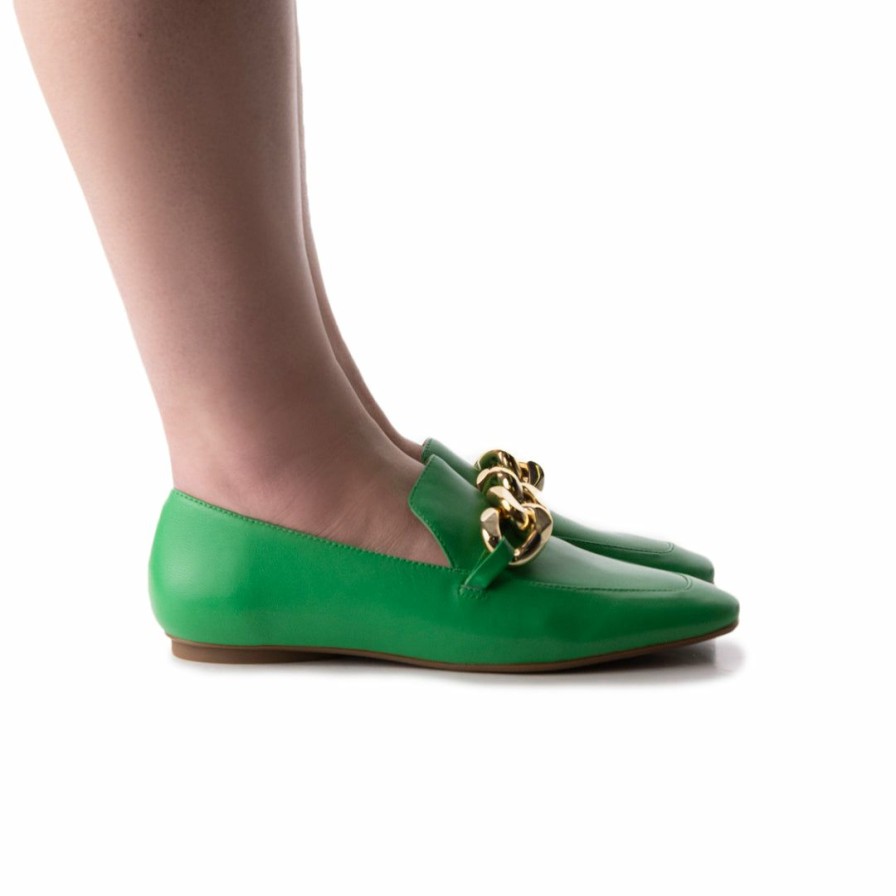 Women L'Intervalle | L'Intervalle Lohan Green Leather Green Leather/Vert Cuir