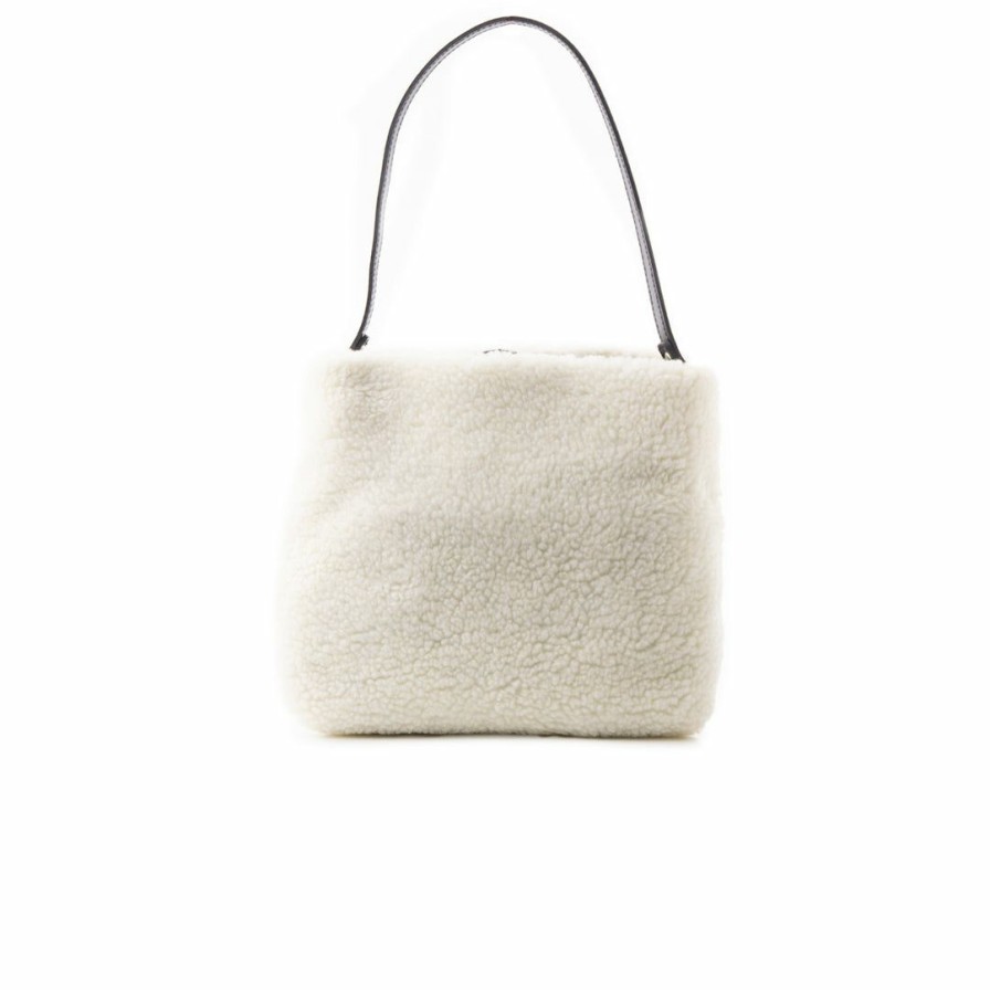 Bags L'Intervalle | L'Intervalle Rosiers Off White Fur Women Off White Fur/Fourrure Blanc Casse