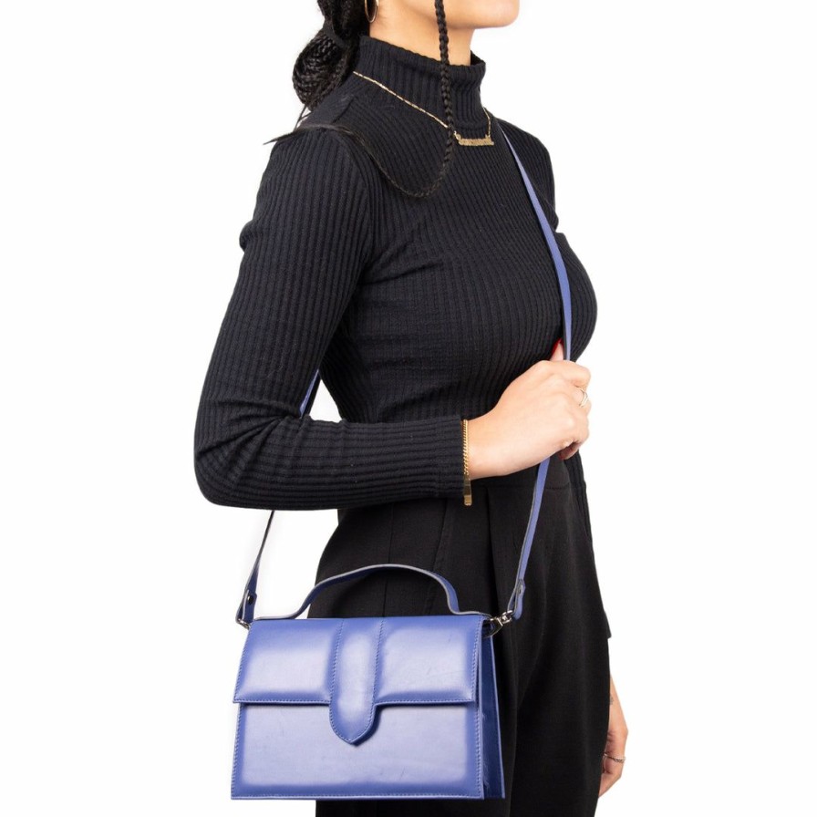 Bags L'Intervalle | L'Intervalle Diya Women Blue Leather