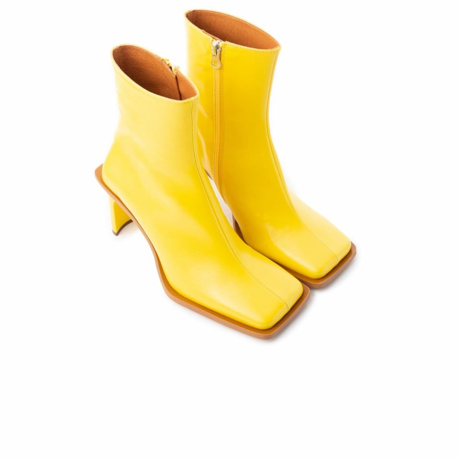 Women L'Intervalle | L'Intervalle Uzwil Yellow Leather