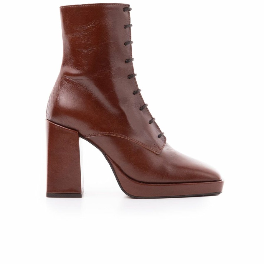 Women L'Intervalle | L'Intervalle Amboise Chestnut Leather