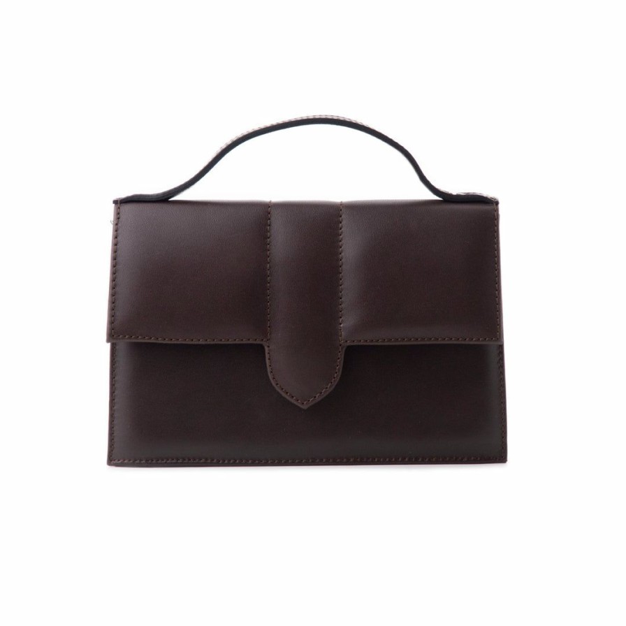 Bags L'Intervalle | L'Intervalle Mini Diya Women Dark Brown Leather