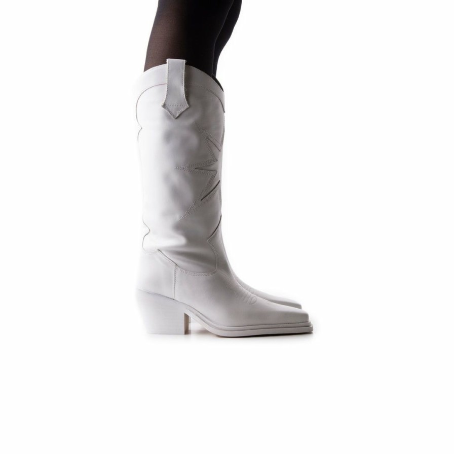 Women L'Intervalle | L'Intervalle Presley White Leather