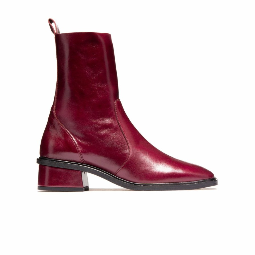 Women L'Intervalle | L'Intervalle Brixton Bordeaux Leather Women