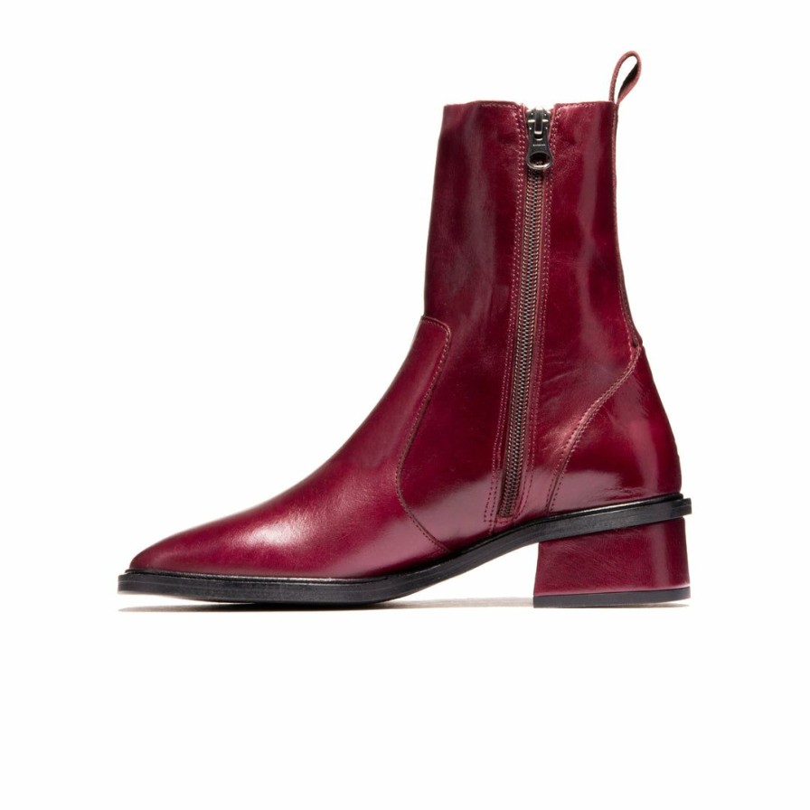 Women L'Intervalle | L'Intervalle Brixton Bordeaux Leather Women