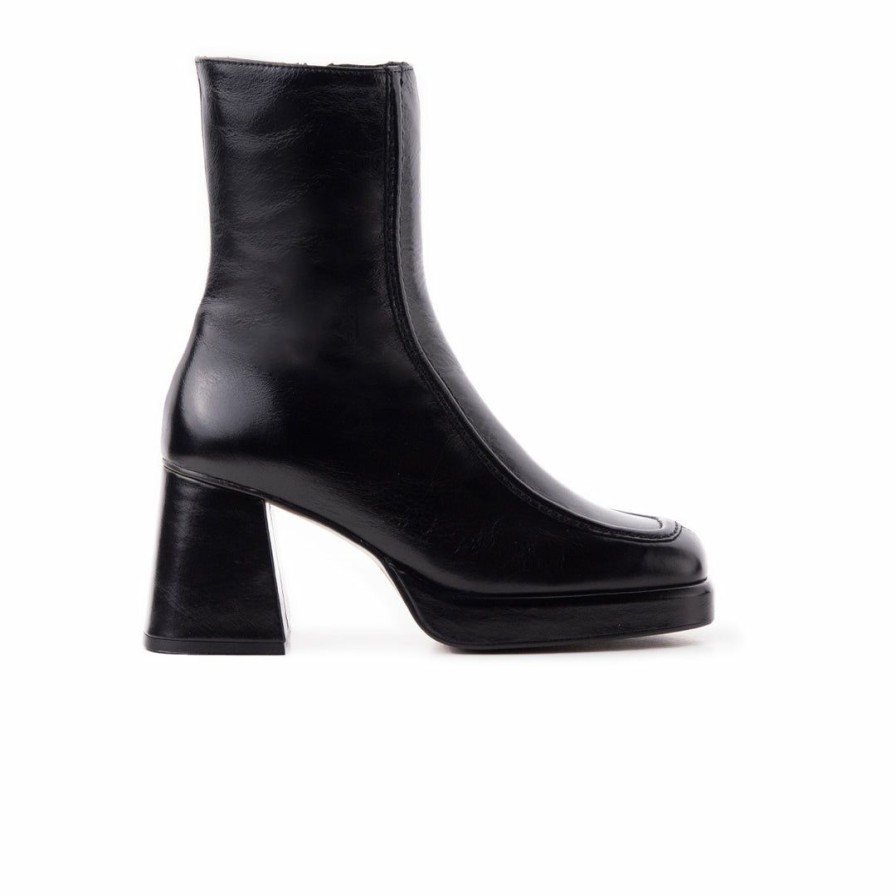 Women L'Intervalle | L'Intervalle Westminster Women Black Leather