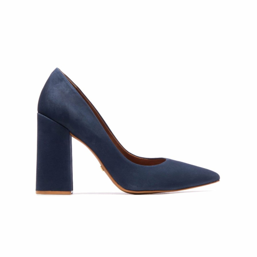 Women L'Intervalle | L'Intervalle Marta Women Navy Nubuck