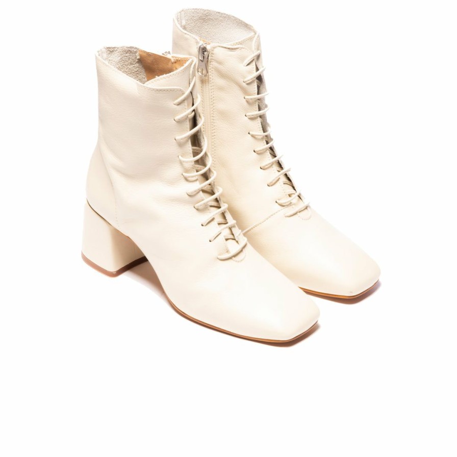 Women L'Intervalle | L'Intervalle Varick Women Off White Leather