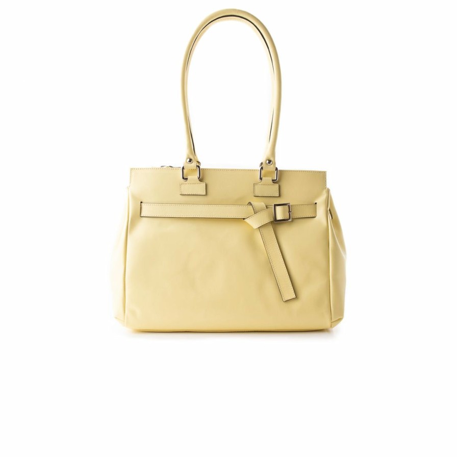 Bags L'Intervalle | L'Intervalle Avenue Lime Leather Women Lime Leather/Cuir Citron