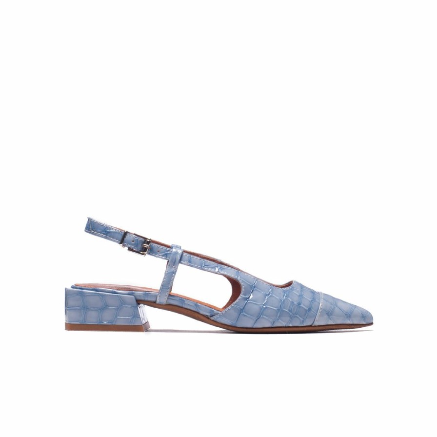 Women L'Intervalle | L'Intervalle Mandy Blue Croco