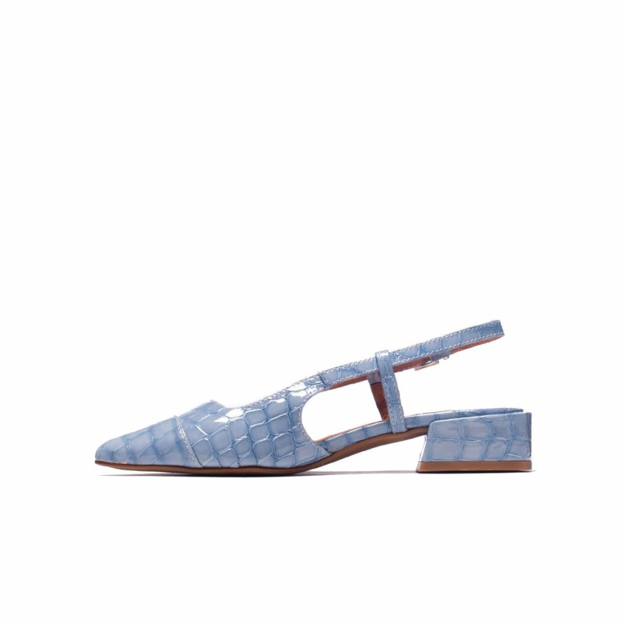 Women L'Intervalle | L'Intervalle Mandy Blue Croco