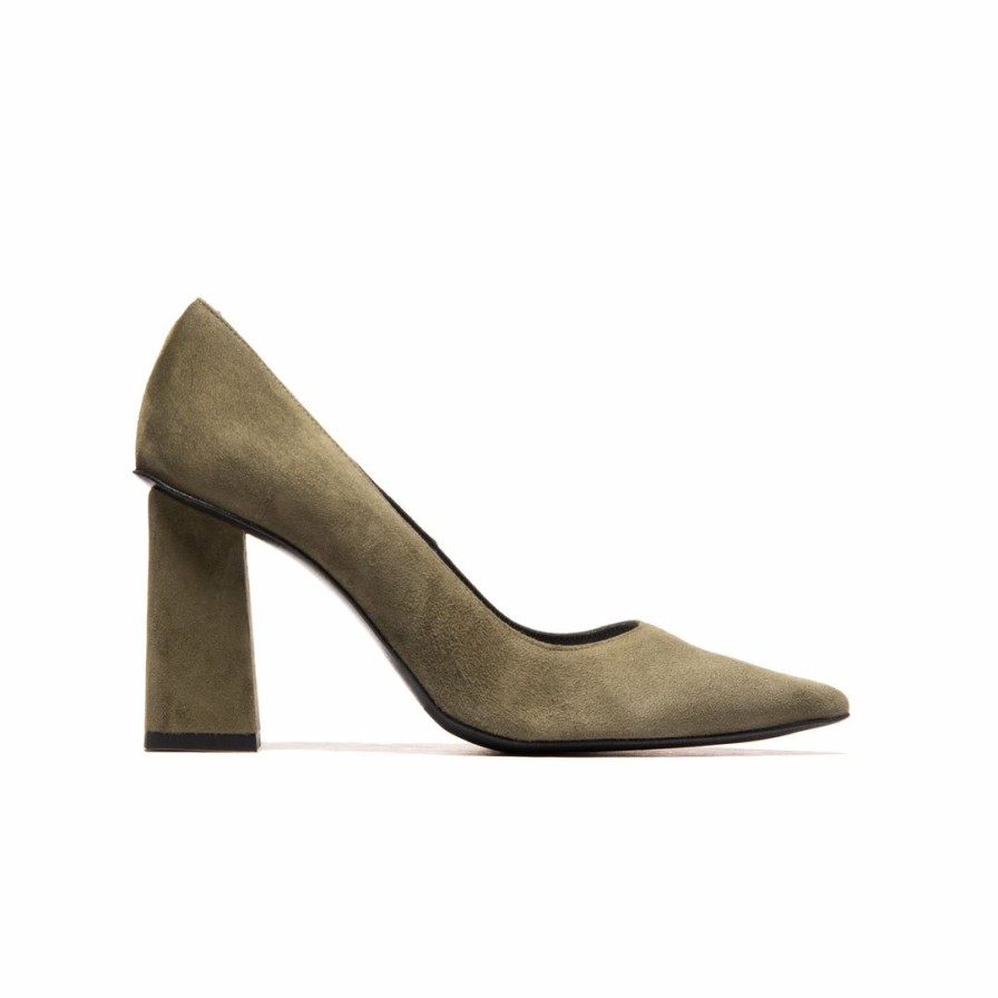 Women L'Intervalle | L'Intervalle Larial Olive Suede Women