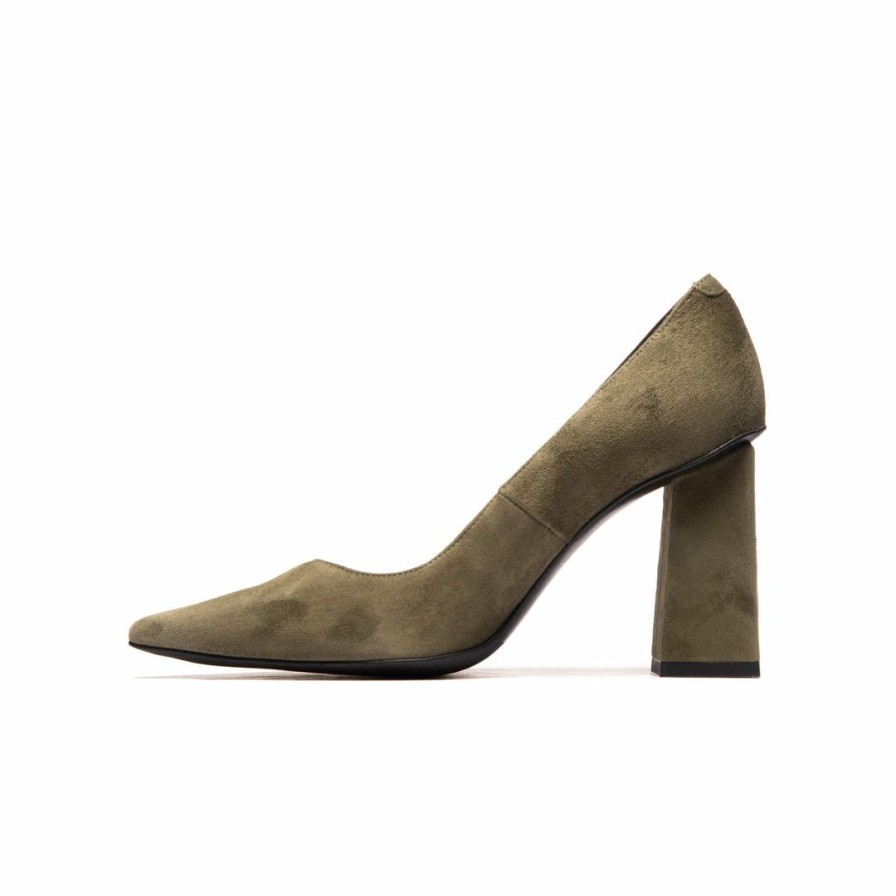 Women L'Intervalle | L'Intervalle Larial Olive Suede Women