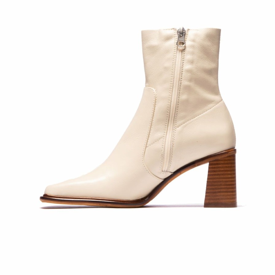 Women L'Intervalle | L'Intervalle Wismar Women Off White Leather