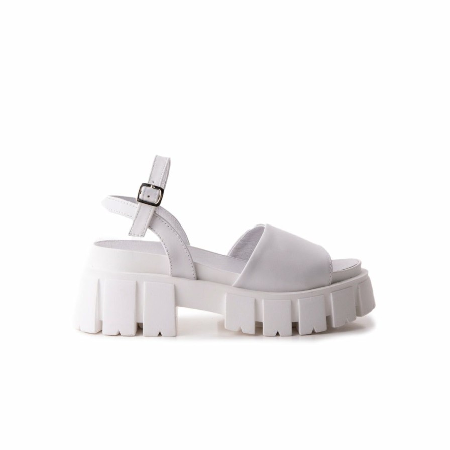 Women L'Intervalle | L'Intervalle Club White Leather Women White Leather/Cuir Blanc