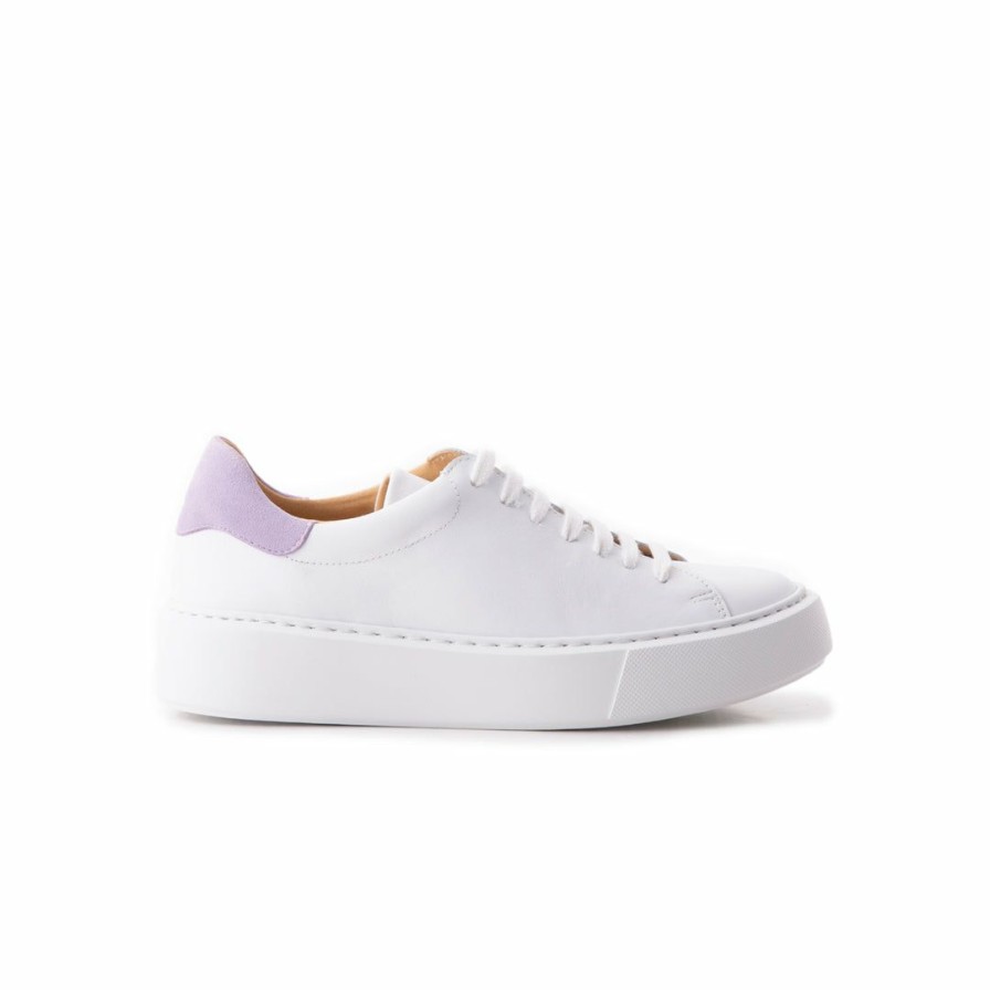 Women L'Intervalle | L'Intervalle Women Benetar White Purple Leather White Purple Leather/Cuir Blanc Violet