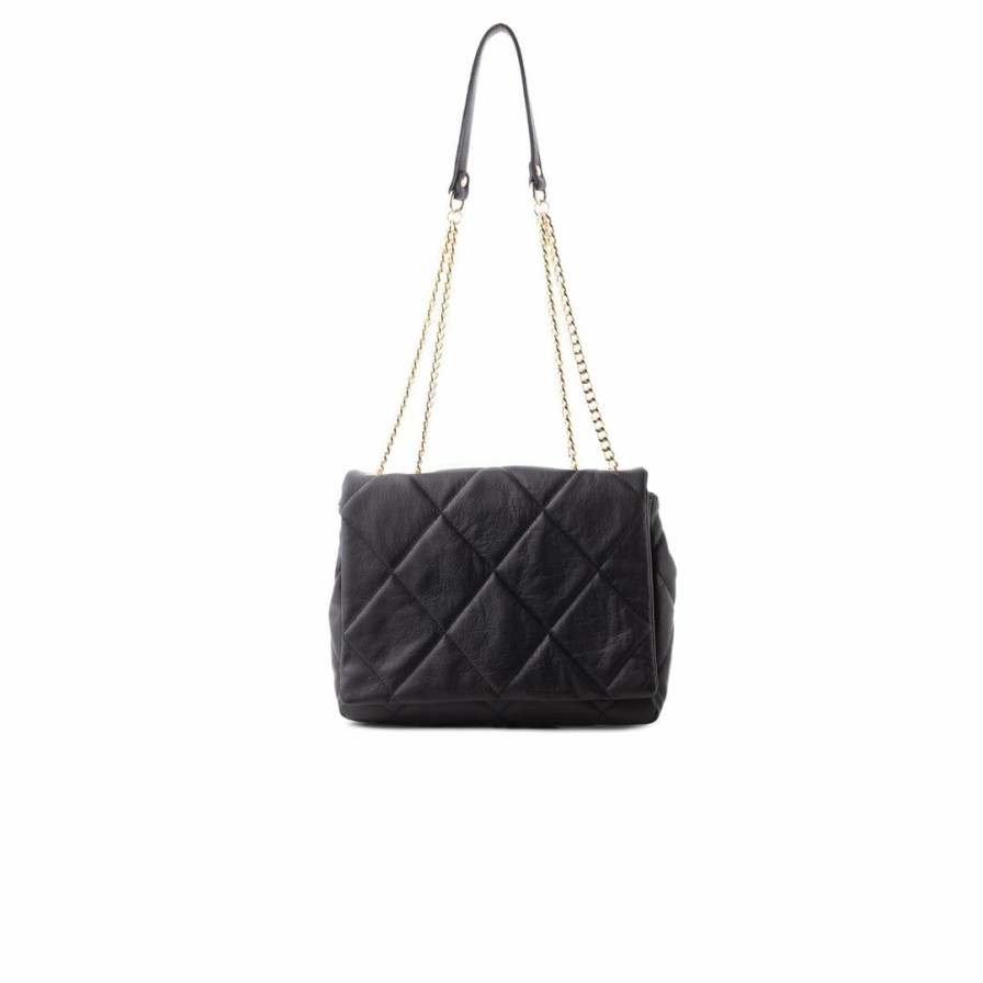 Bags L'Intervalle | L'Intervalle Monna Black Leather Black Leather/Cuir Noir