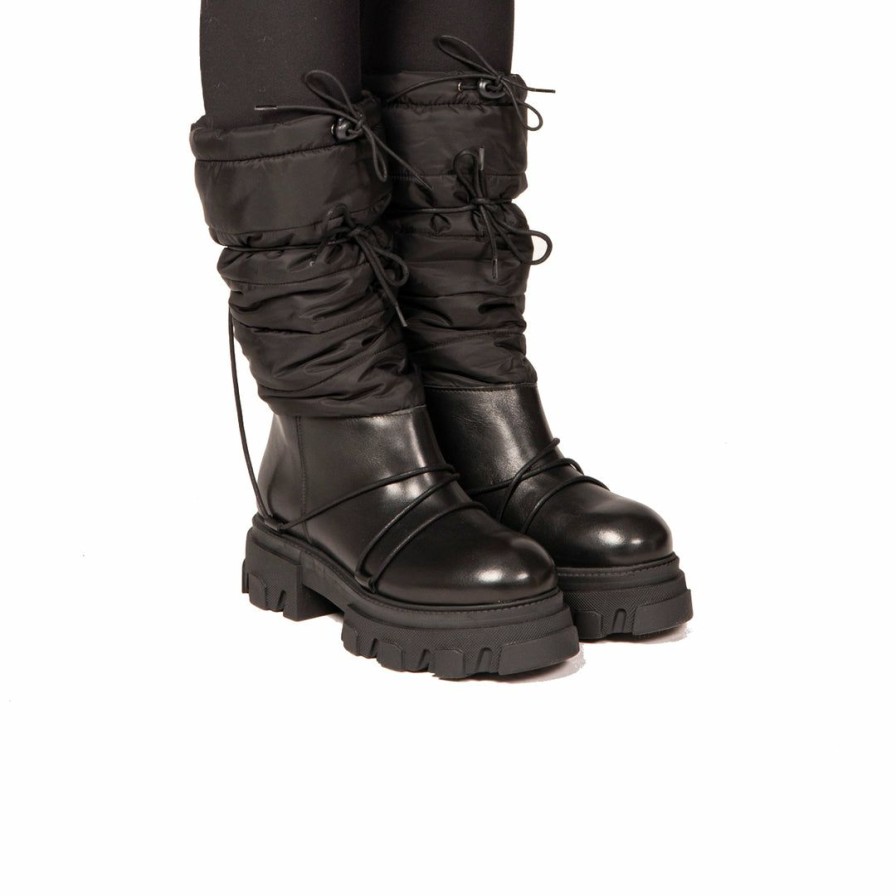 Women L'Intervalle | L'Intervalle Avalanche Black Leather