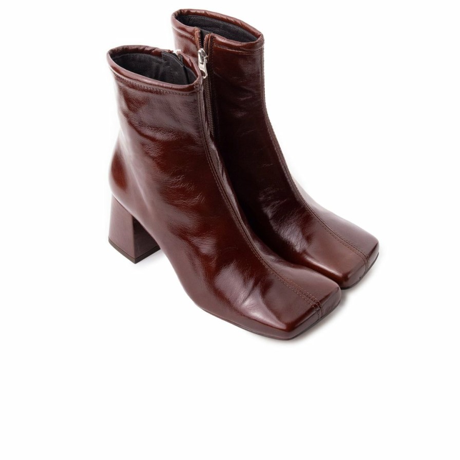 Women L'Intervalle | L'Intervalle Almeria Women Chestnut Leather