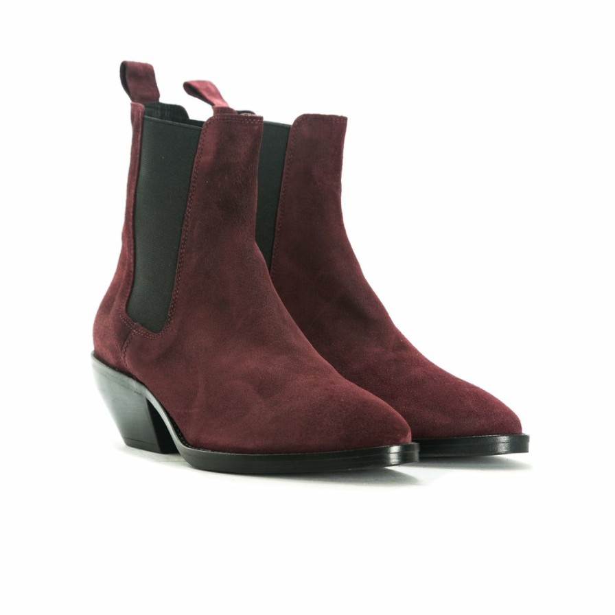 Women L'Intervalle | L'Intervalle Osmond Bordo Suede Women