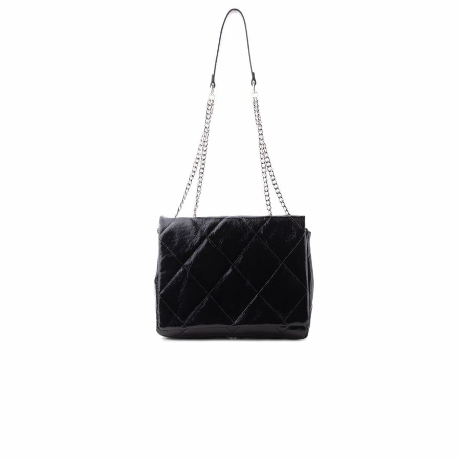 Bags L'Intervalle | L'Intervalle Monna Black Patent Black Patent/Vernis Cuir Noir