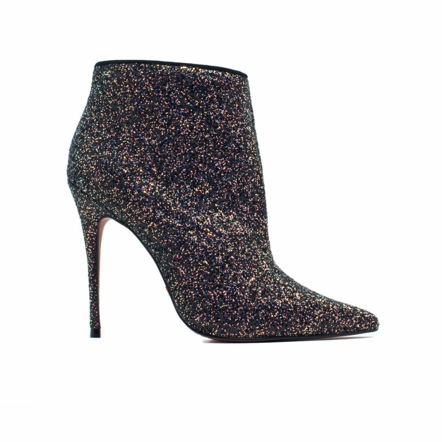 Women L'Intervalle | L'Intervalle Lucia Black Glitter Ankle Boots Women